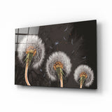 Dandelions Glass Wall Art | Insigne Art Design