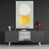 Sun and Moon Glass Wall Art | Insigne Art Design