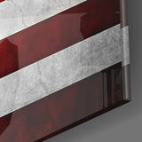 USA Flag Glass Wall Art