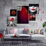 The Charm of Red Glass Wall Art | Insigne Art Design