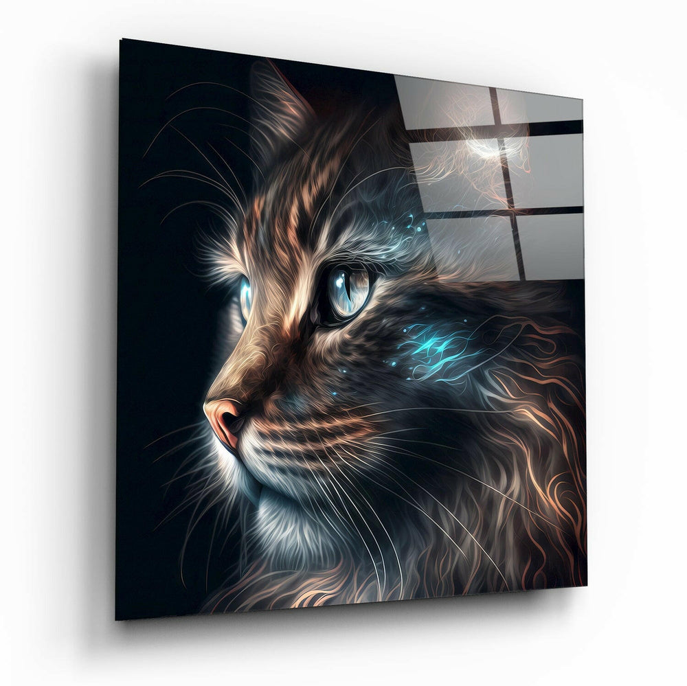 Cat Glass Wall Art  || Designers Collection | Insigne Art Design.
