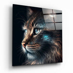 Cat Glass Wall Art  || Designers Collection | Insigne Art Design.