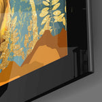 Golden Deer close-up showing blooming antlers and birds