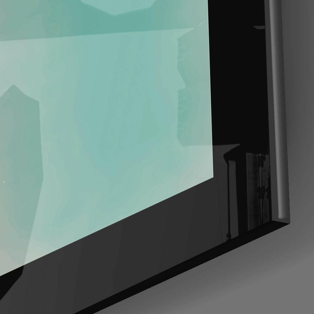 Cubic Art Glass Wall Art.