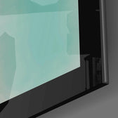 Cubic Art close-up showing amber rectangle and teal wash