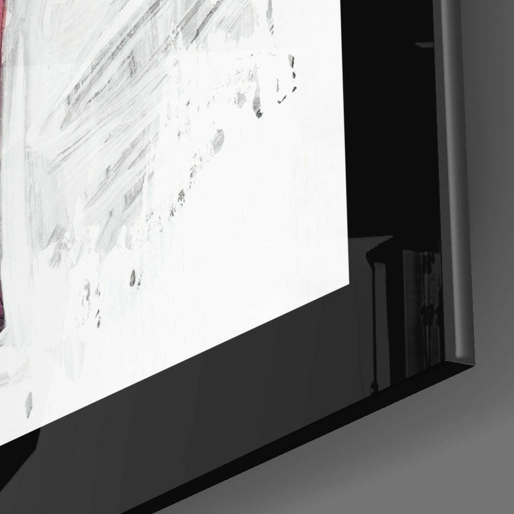 Lonely Flamingo Glass Wall Art.