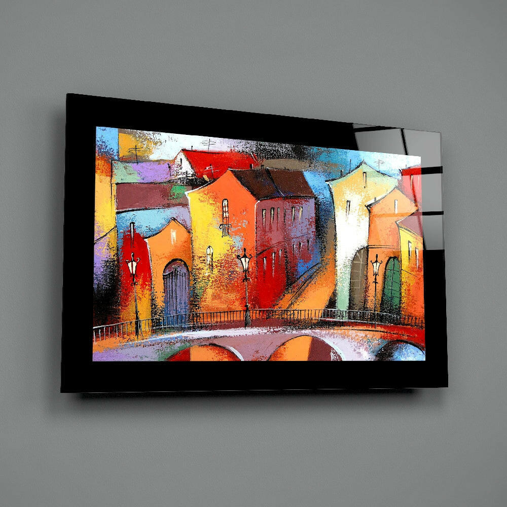 City Landscape Glass Wall Art.