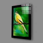 Oil-painting panel bringing painterly warmth to a reading nook