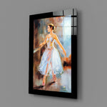 Oil-painting panel bringing dancer warmth to a child's room