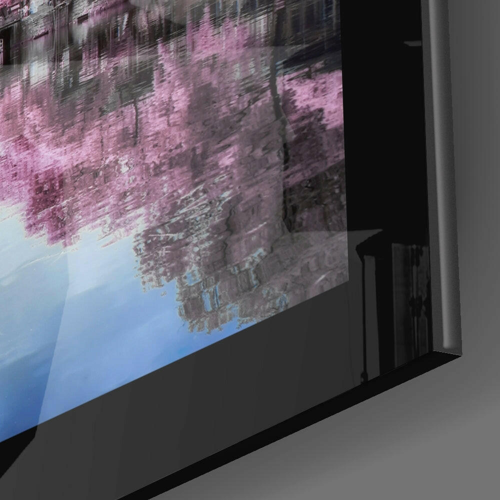 Sakura Trees Glass Wall Art.