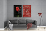 Enjoy the Little Things 2 Pieces Combine Glass Wall Art | Insigne Art Design