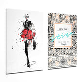 Enjoy the Little Things 2 Pieces Combine Glass Wall Art | Insigne Art Design.