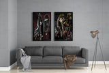 The Style of Picasso 2 Pieces Combine Glass Wall Art | Insigne Art Design