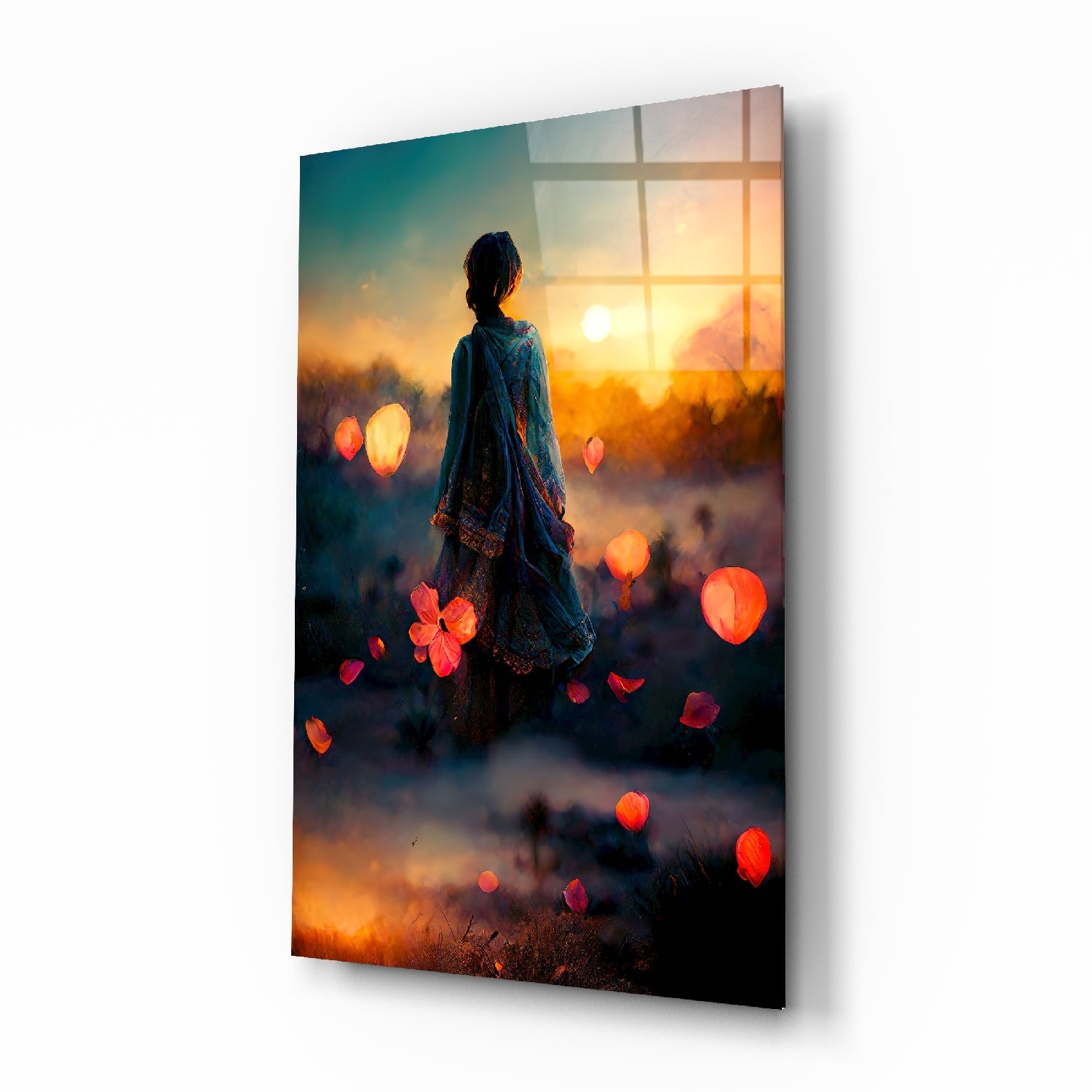 Towards Sunset Glass Wall Art || Designer Collection | Insigne Art Design