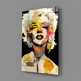 Marilyn Monroe Glass Wall Art  || Designer Collection | Insigne Art Design