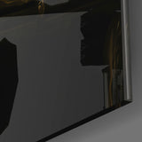 Ape King in Throne Glass Wall Art  || Designer Collection | Insigne Art Design