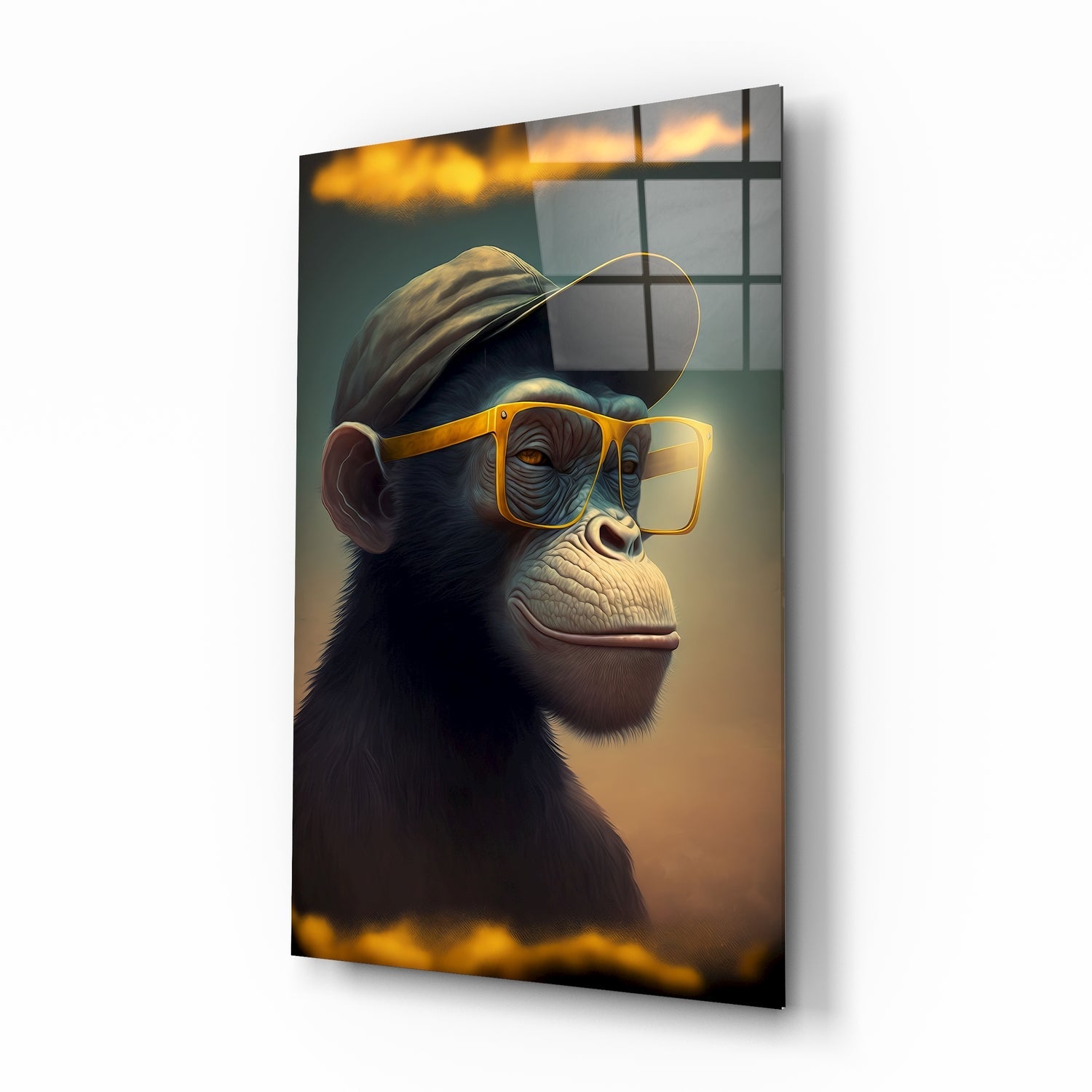 Wise Monkey Glass Wall Art  || Designers Collection | Insigne Art Design