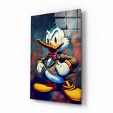 Anger of Donald Duck Glass Wall Art  || Designer Collection | Insigne Art Design