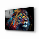 Nobility of the Lion Glass Wall Art  || Designer Collection | Insigne Art Design