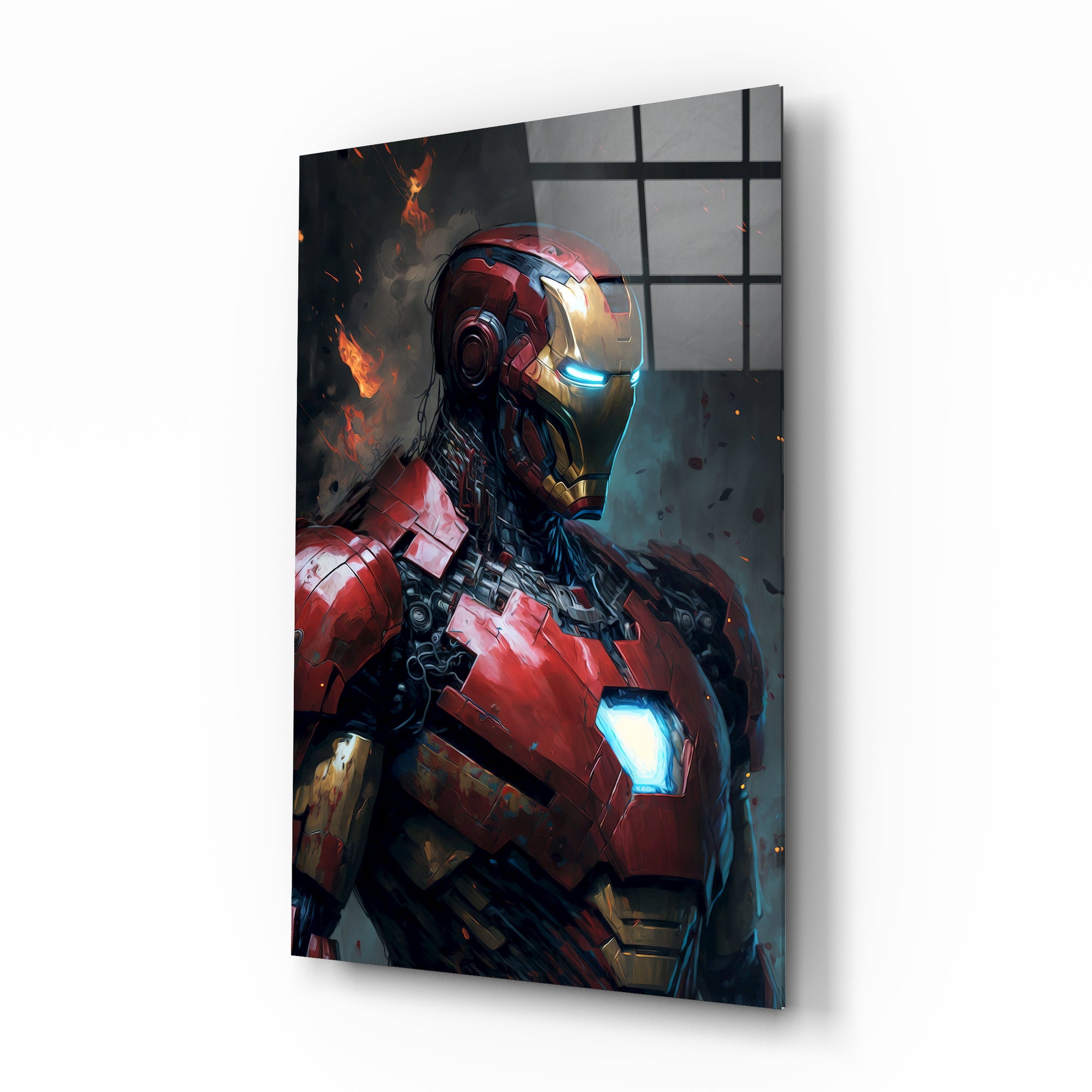 Iron Man Glass Wall Art  || Designers Collection