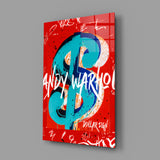 Andy Warhol and Dollar Glass Wall Art || Designers Collection
