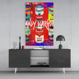 Andy Warhol and Cans Glass Wall Art || Designers Collection