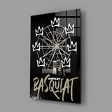 Banksy Basquiat Glass Wall Art || Designers Collection