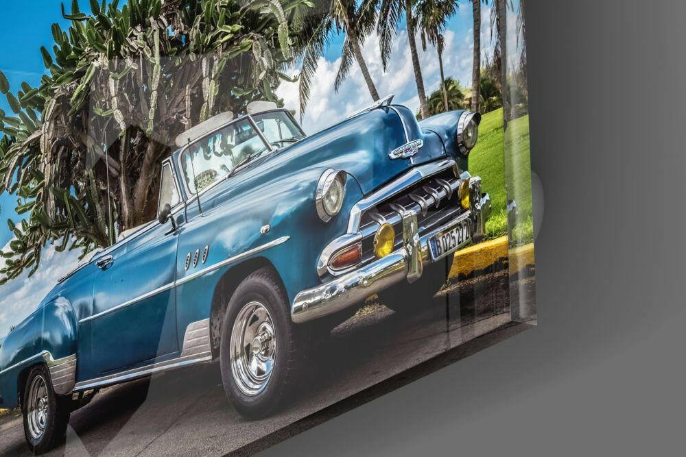 Classic Car Glass Wall Art.