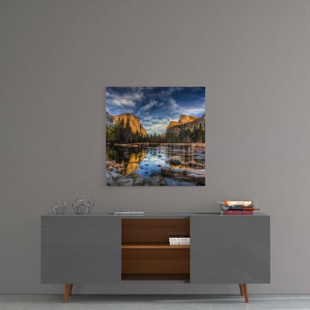 Lakeside Glass Wall Art.