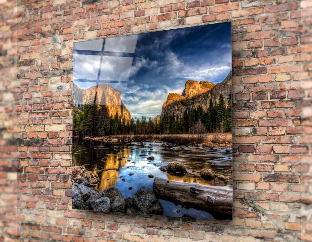 Lakeside Glass Wall Art.