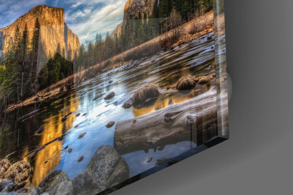 Lakeside Glass Wall Art.