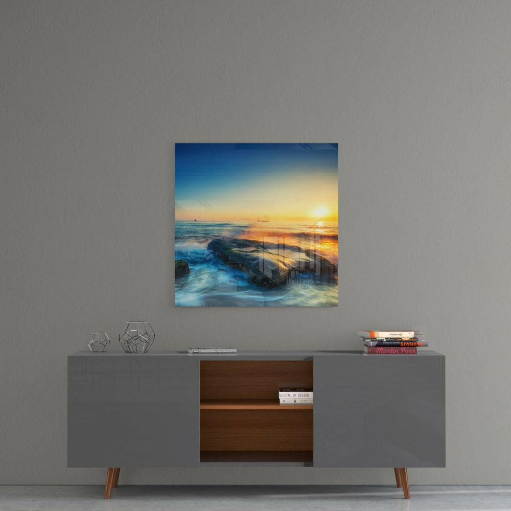 Sunset Glass Wall Art.