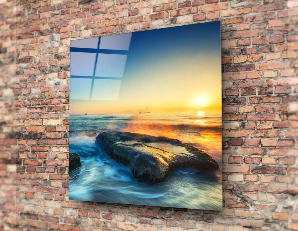 Sunset Glass Wall Art.