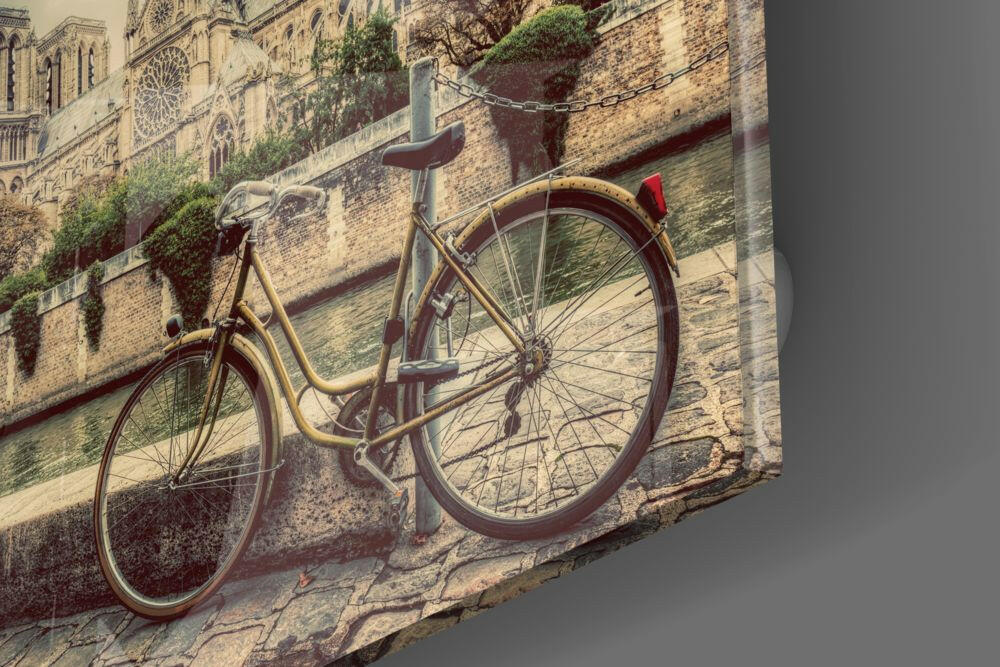 Bicycle Glass Wall Art.