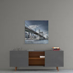 Brooklyn Bridge Glass Wall Art.