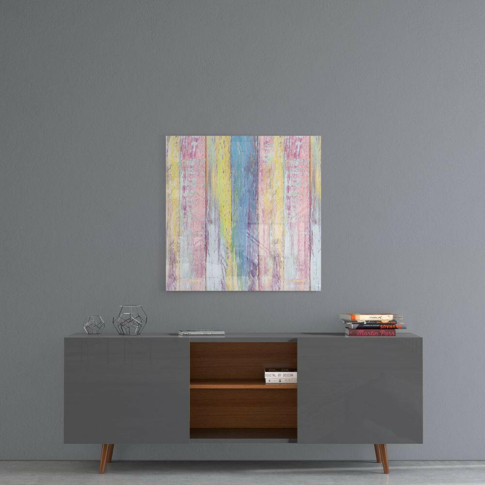 Wooden Patterned Glass Wall Art.