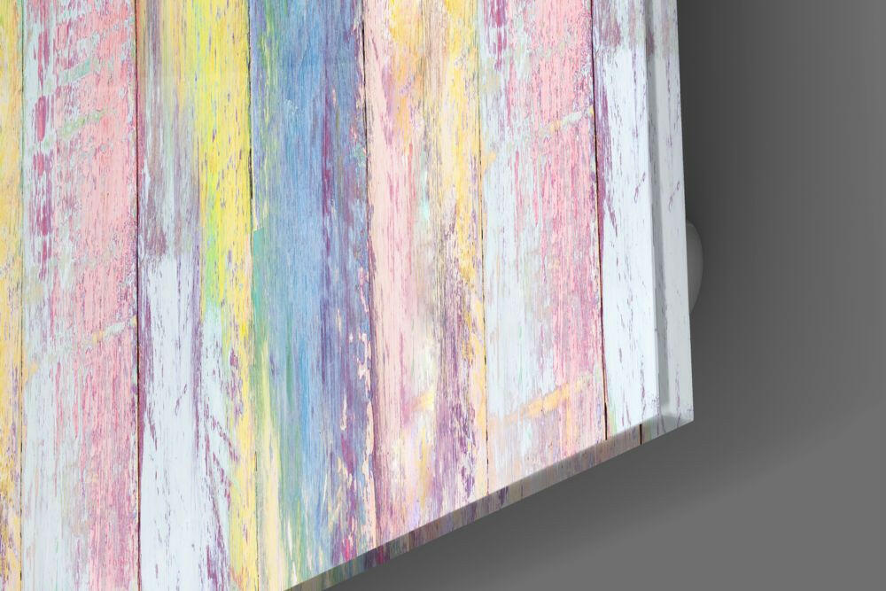 Wooden Patterned Glass Wall Art.