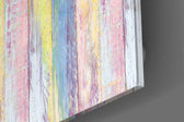 Wooden Patterned Glass Wall Art.