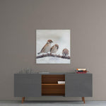 Birds Glass Wall Art.