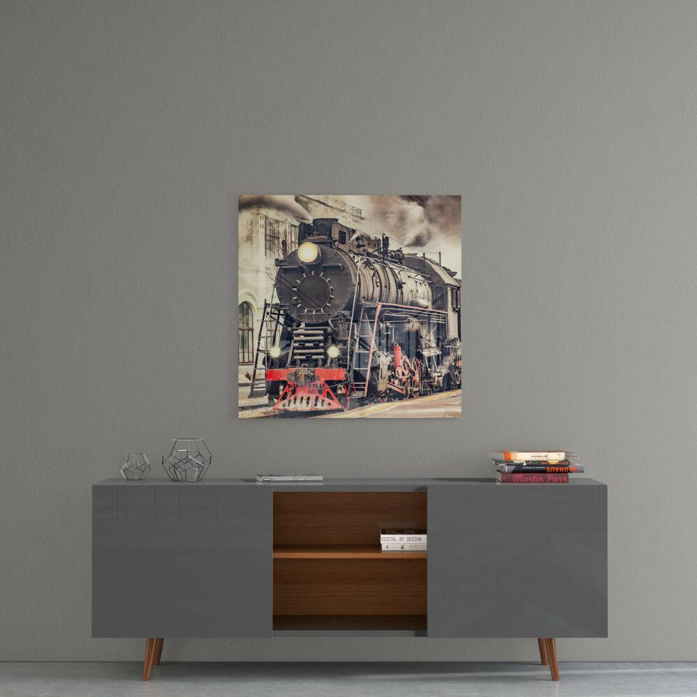 Train Glass Wall Art.