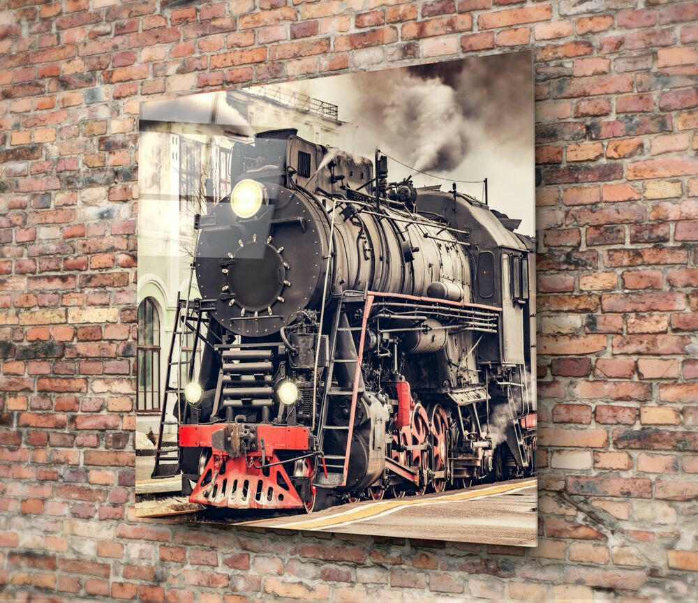 Train Glass Wall Art.