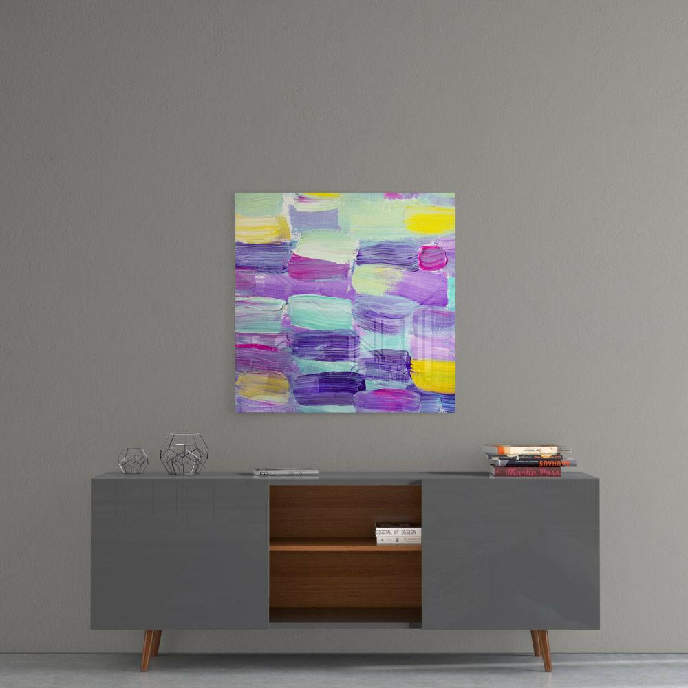 Abstract Glass Wall Art.
