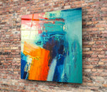 Abstract Glass Wall Art.