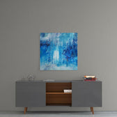 Abstract Glass Wall Art.