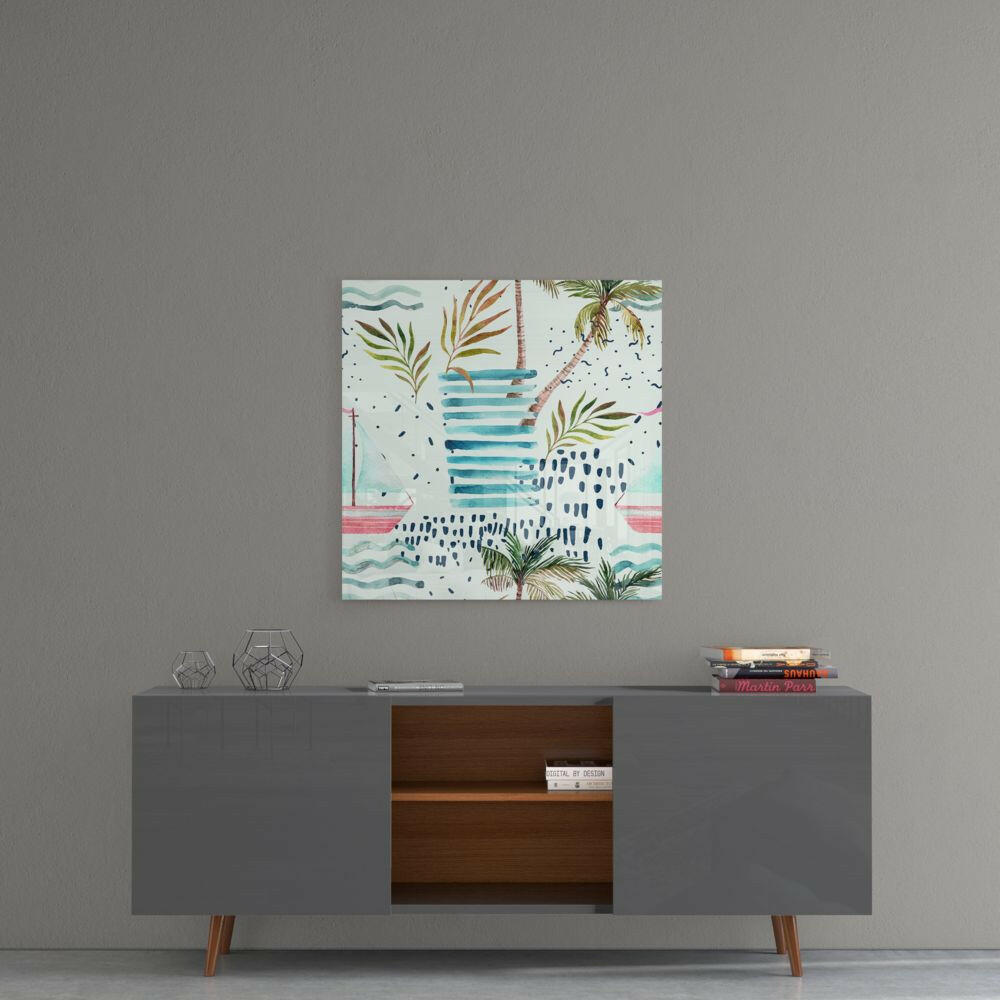 Abstract Glass Wall Art.