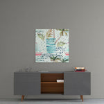 Abstract Glass Wall Art.