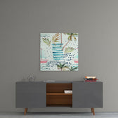 Abstract Glass Wall Art.