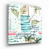 Abstract Glass Wall Art.