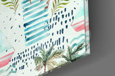 Abstract Glass Wall Art.