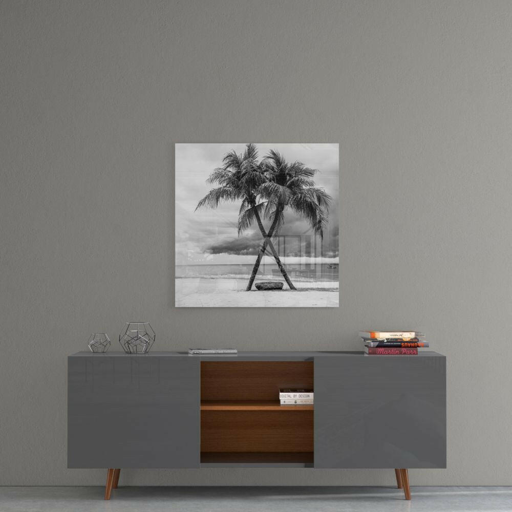 Palm Trees Glass Wall Art.